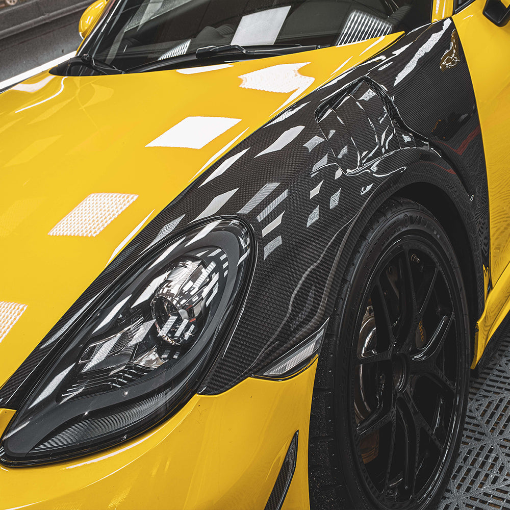 Porsche 718 Boxter/Cayman Dry carbon fiber Wheel Fenders