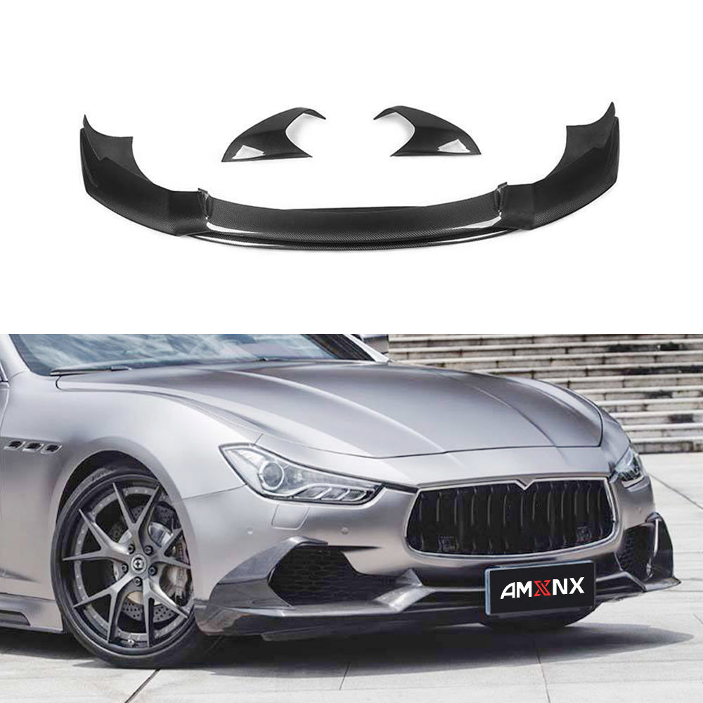 Maserati Ghibli Dry carbon fiber Front Lip