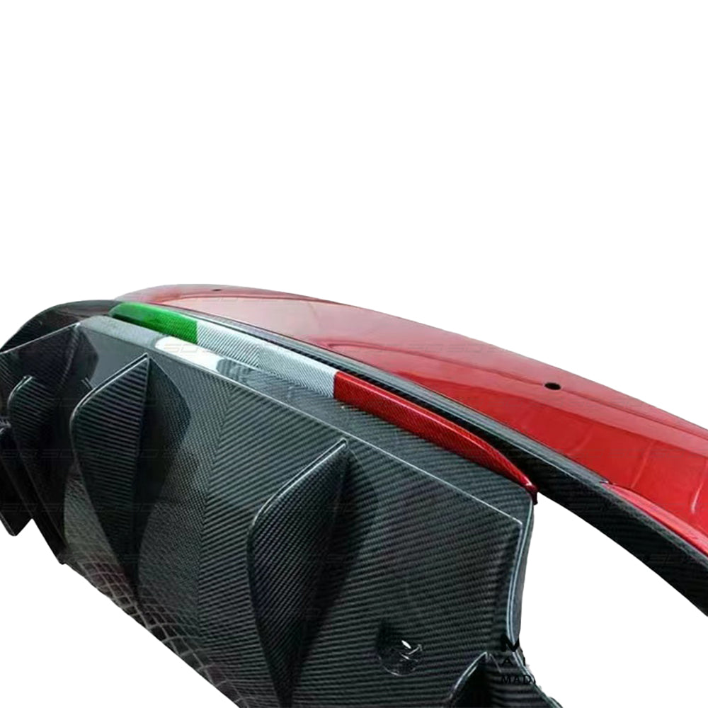 Alfa Romeo Stelvio Dry carbon fiber Rear Lip