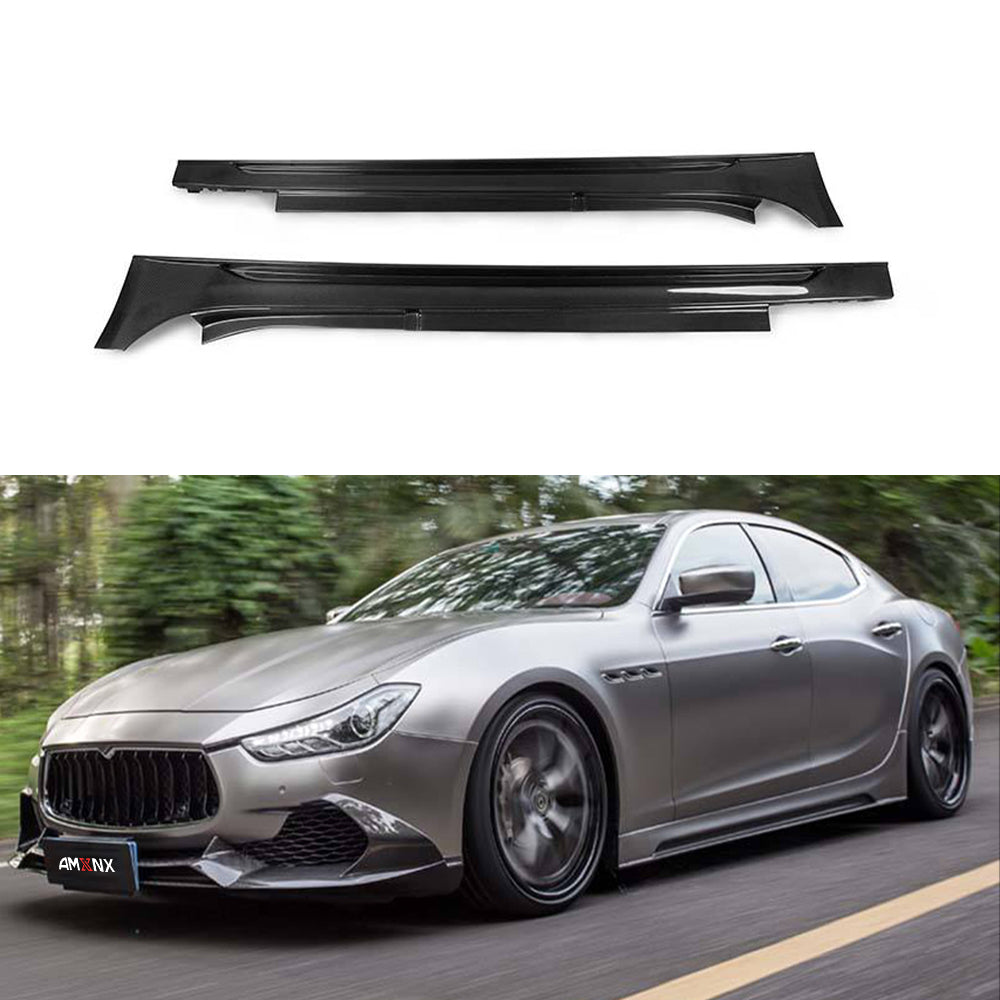 Maserati Ghibli Dry carbon fiber Side Skirts
