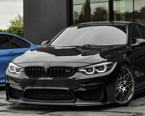 BMW M3/M4 F8x Dry carbon fiber V Front Lip