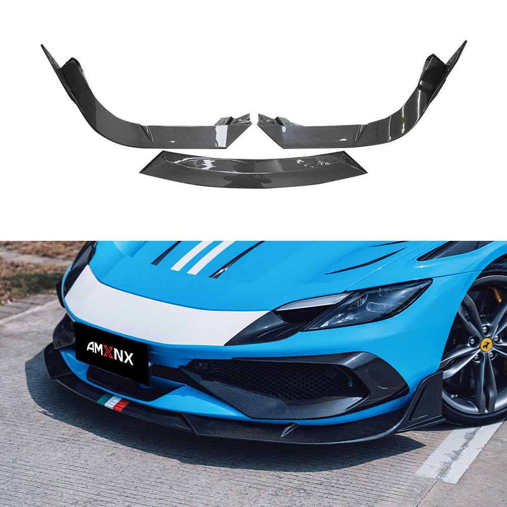 Ferrari 296 Dry carbon fiber Front Lip