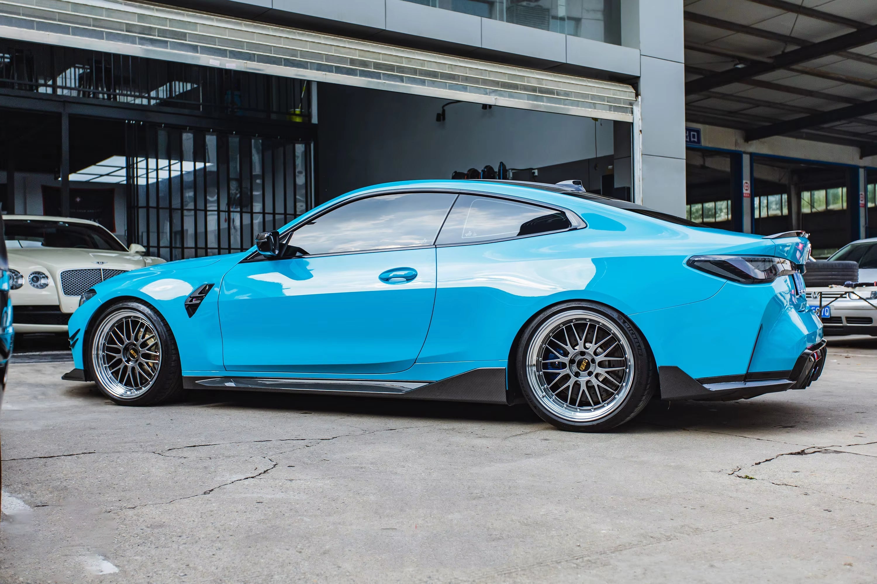 BMW M3/M4 G8x Dry Carbon Fiber M-Performance Side Skirts