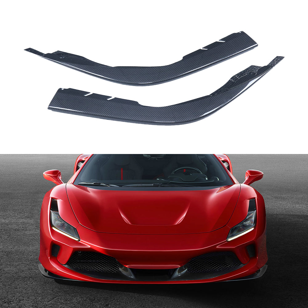 Ferrari F8 Dry carbon fiber Front Lips