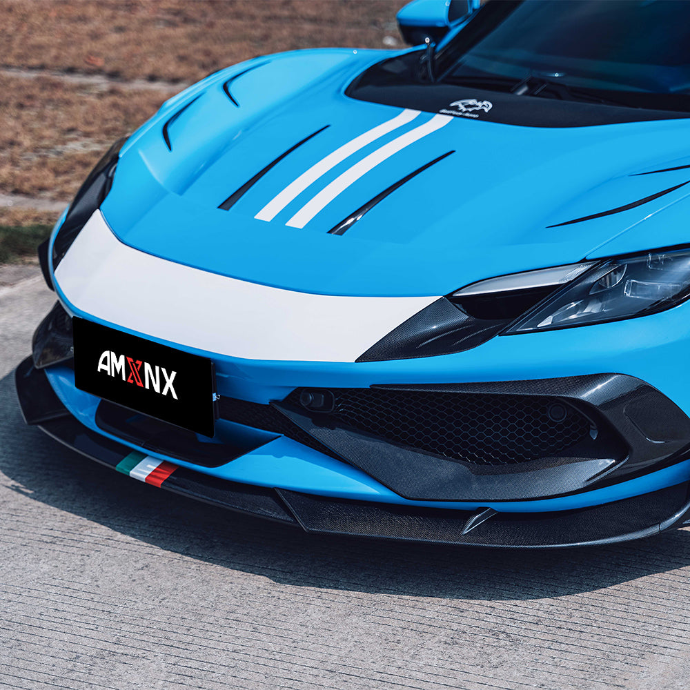 Ferrari 296 Dry carbon fiber Front Lip