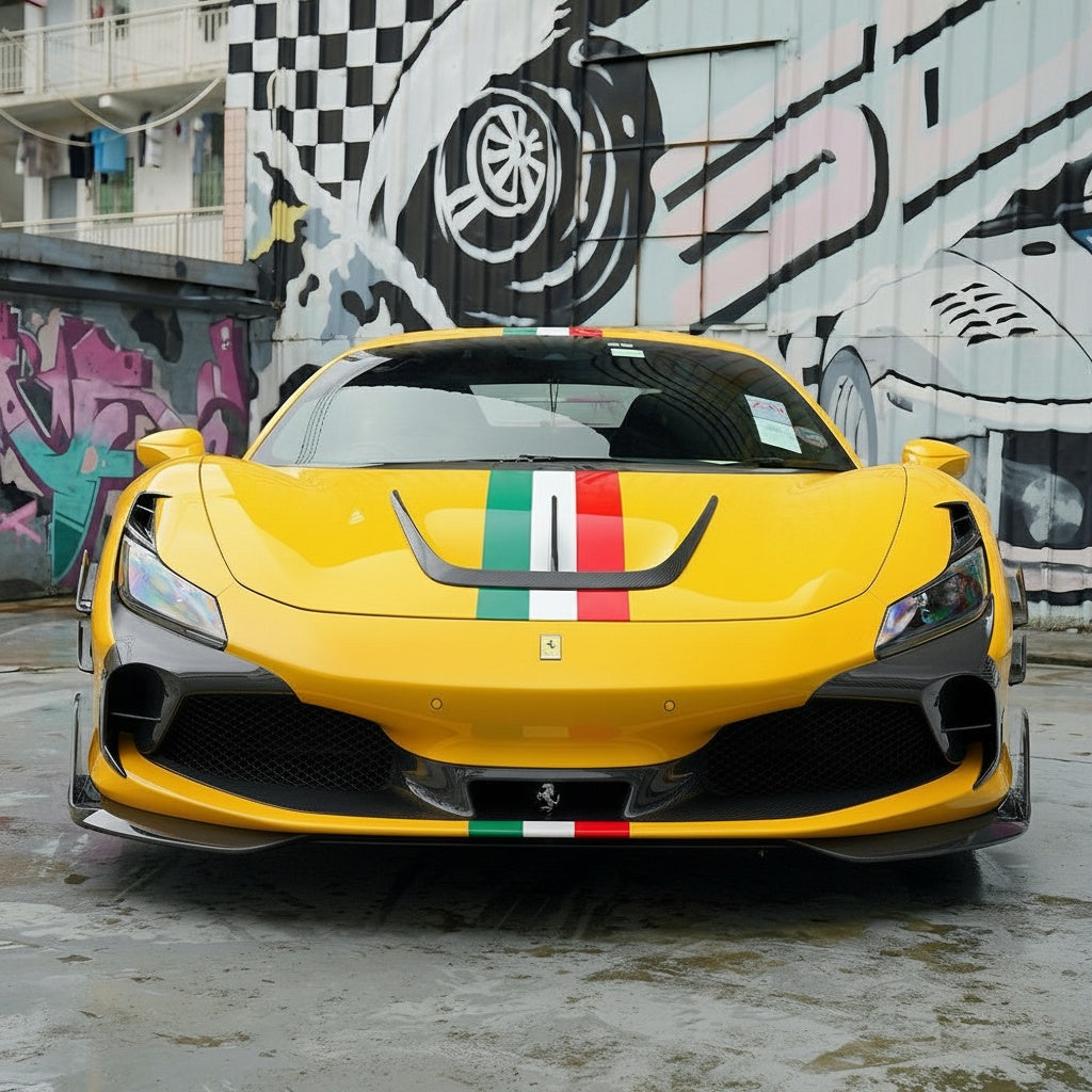 Ferrari F8 Dry carbon fiber Front Lip