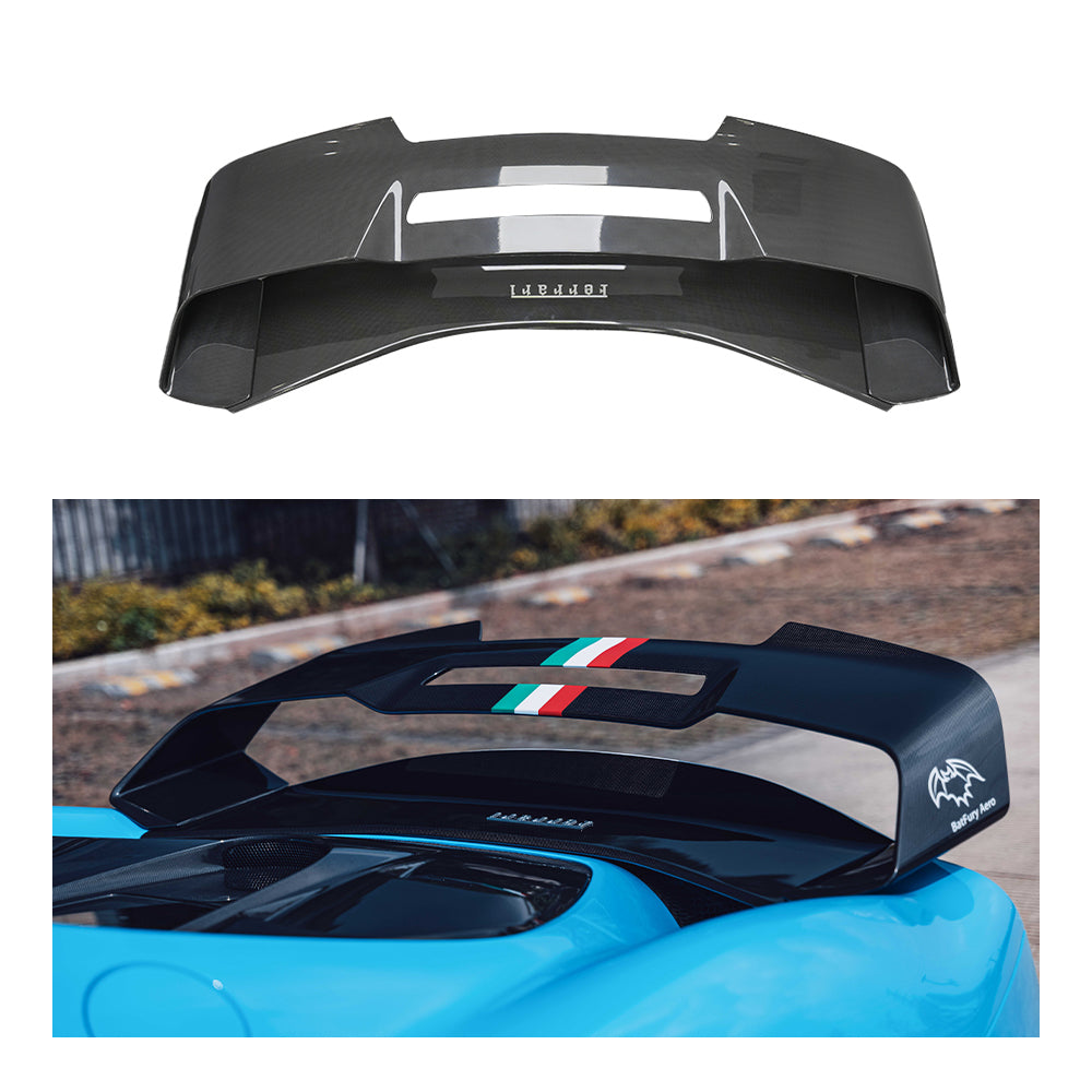 Ferrari 296 Dry carbon fiber OEM Rear Spoiler