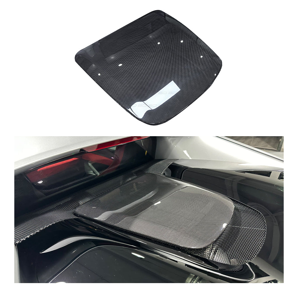 Ferrari 296 Dry carbon fiber OEM Engine Bay Trim