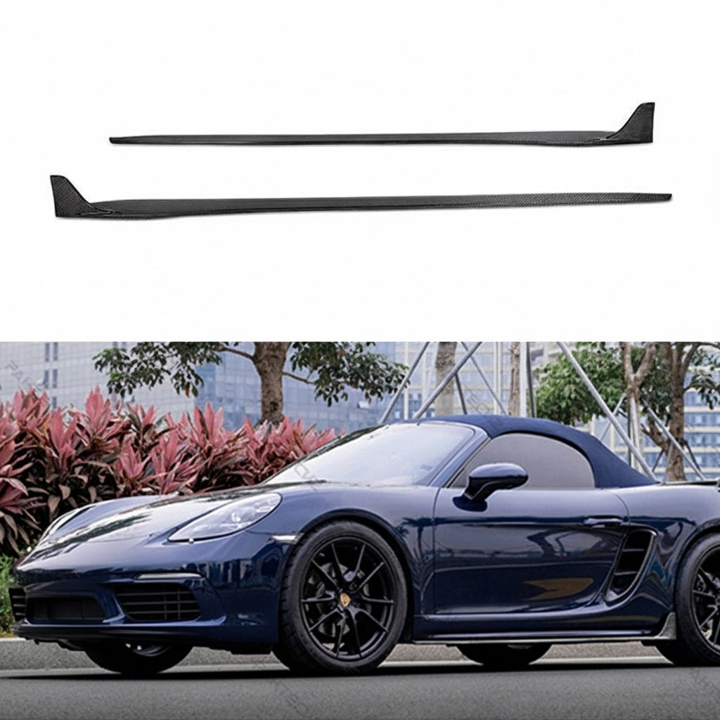 Porsche 718 Boxter/Cayman Dry carbon fiber Side Skirts