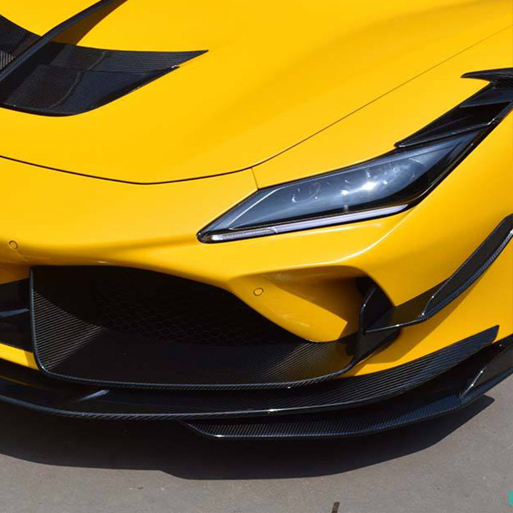Ferrari F8 Dry carbon fiber Front Air Knives