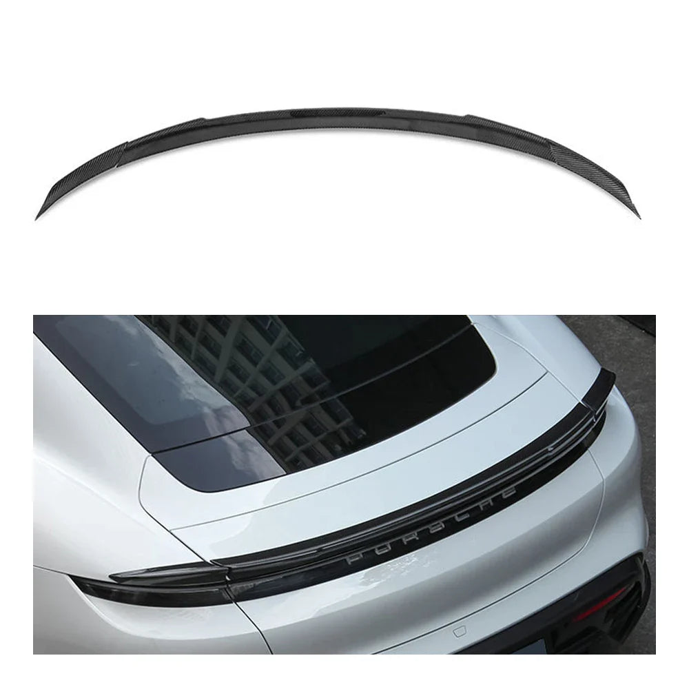 Porsche Taycan Dry carbon fiber Rear Wing lip Spoiler
