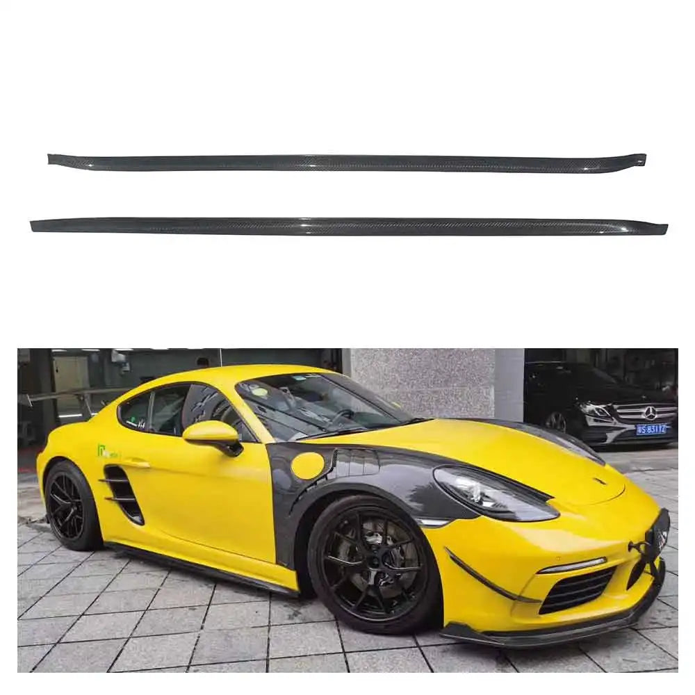 Porsche 718 Boxter/Cayman Dry carbon fiber Side Skirts
