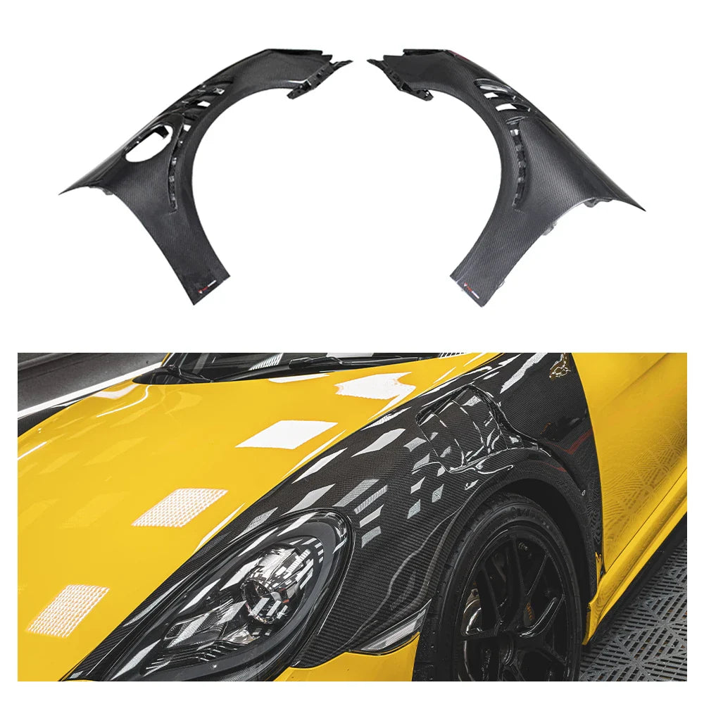 Porsche 718 Boxter/Cayman Dry carbon fiber Wheel Fenders