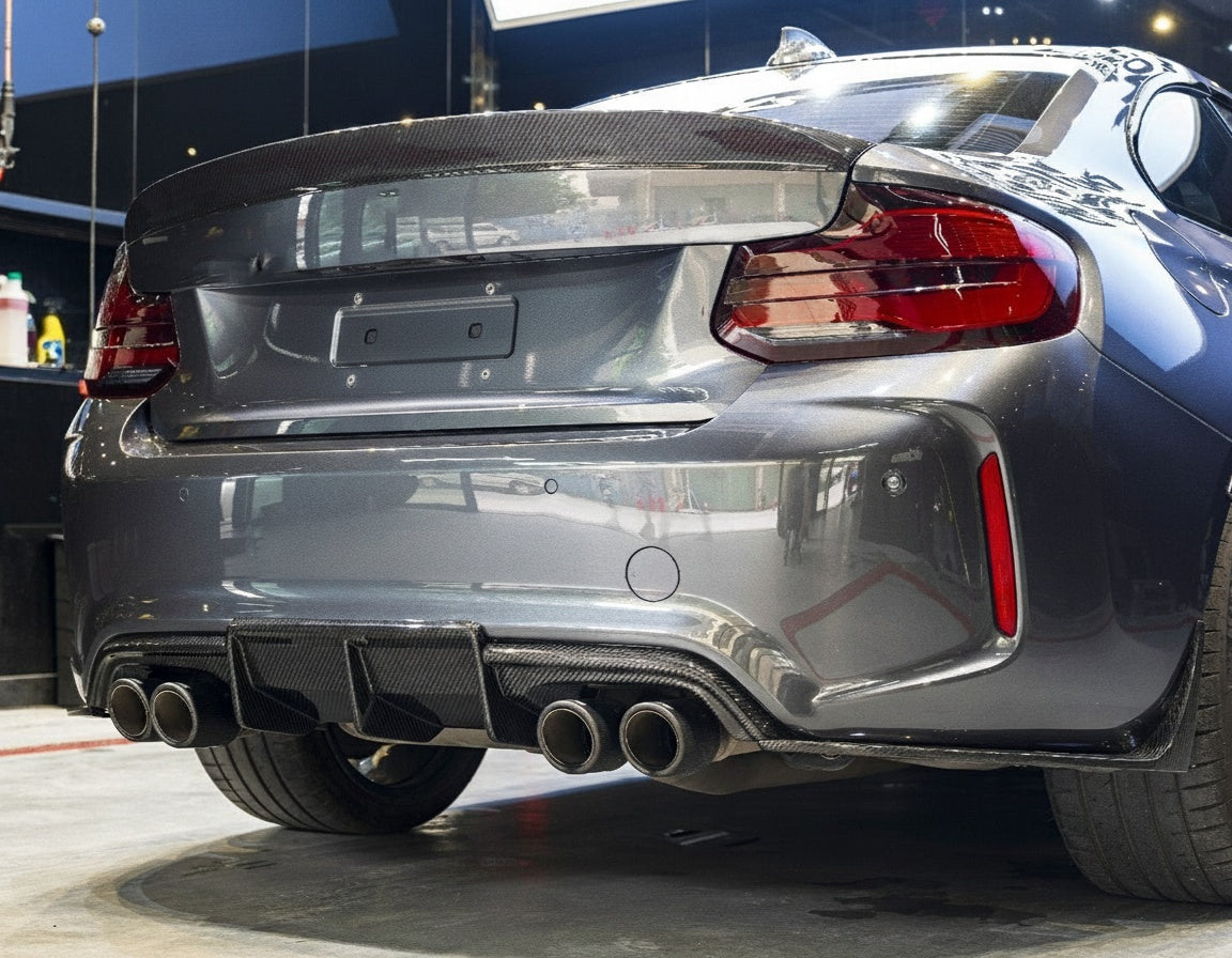 BMW M2 F87 Dry Carbon Fiber MTC diffuser