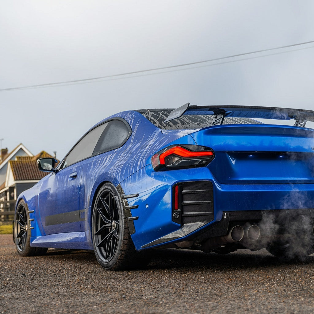 BMW M2 G87 Dry carbon fiber Rear Bumper Trim