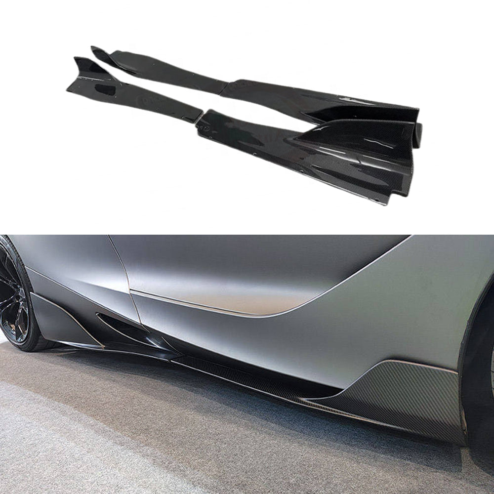 McLaren 720S Dry carbon fiber SRY style side skirts
