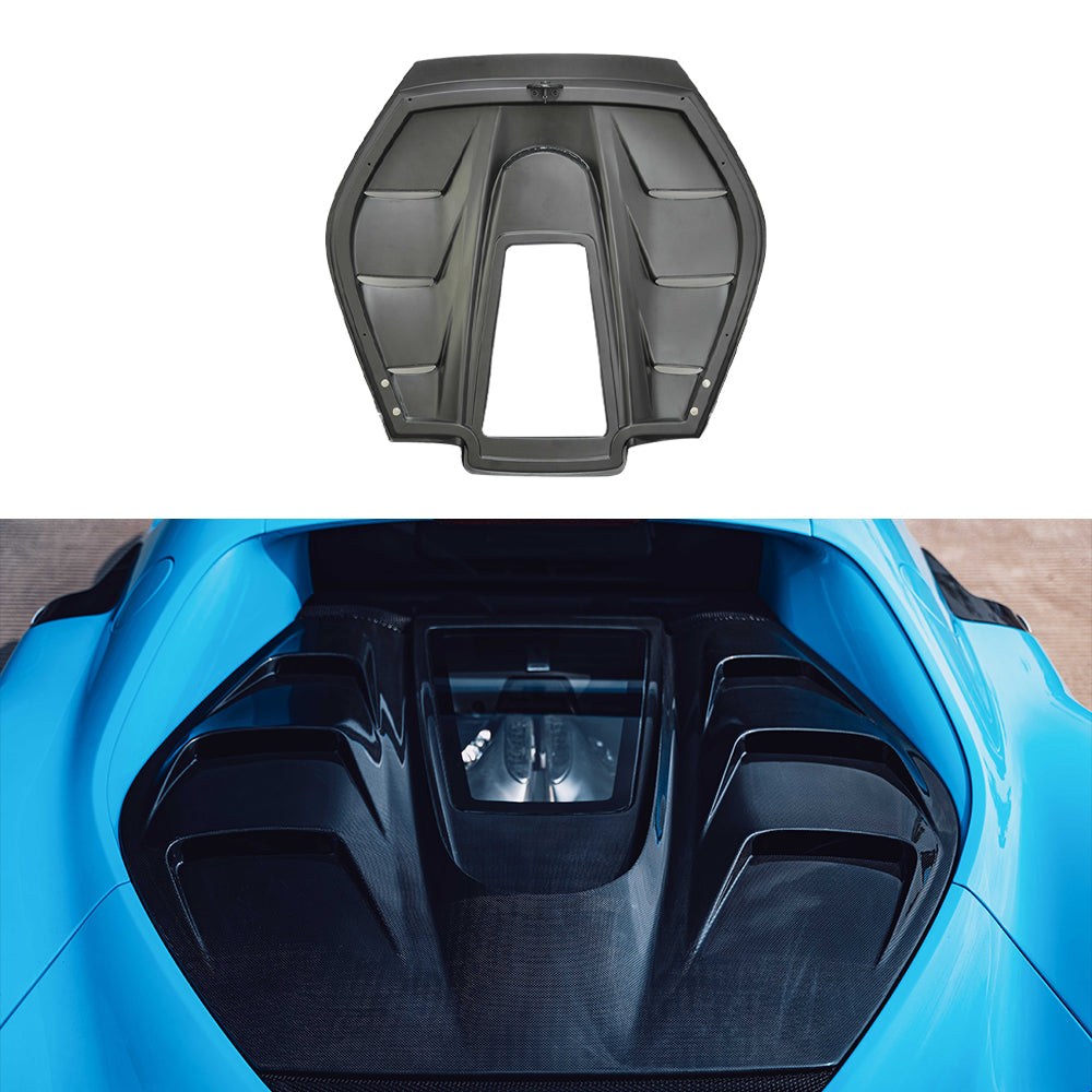 Ferrari 296 Dry carbon fiber Rear Hood
