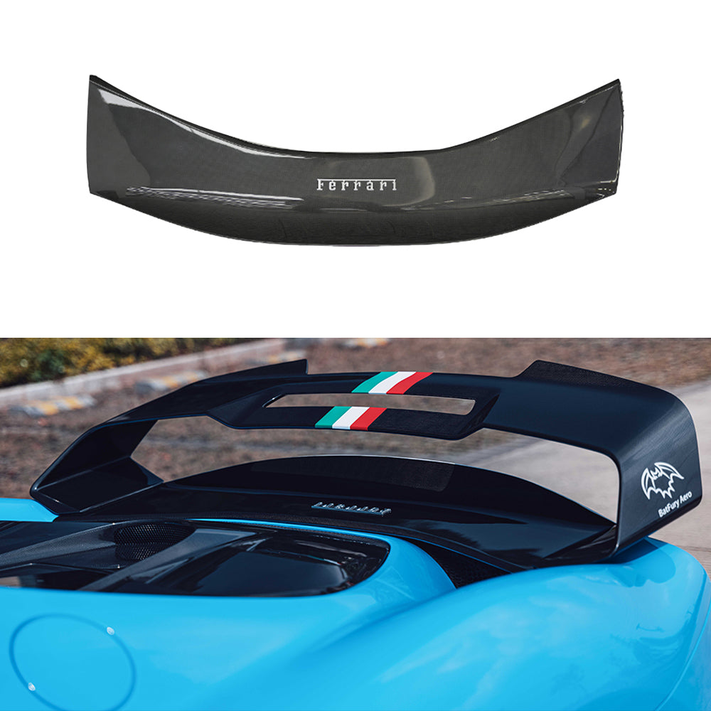 Ferrari 296 Dry carbon fiber Rear Spoiler