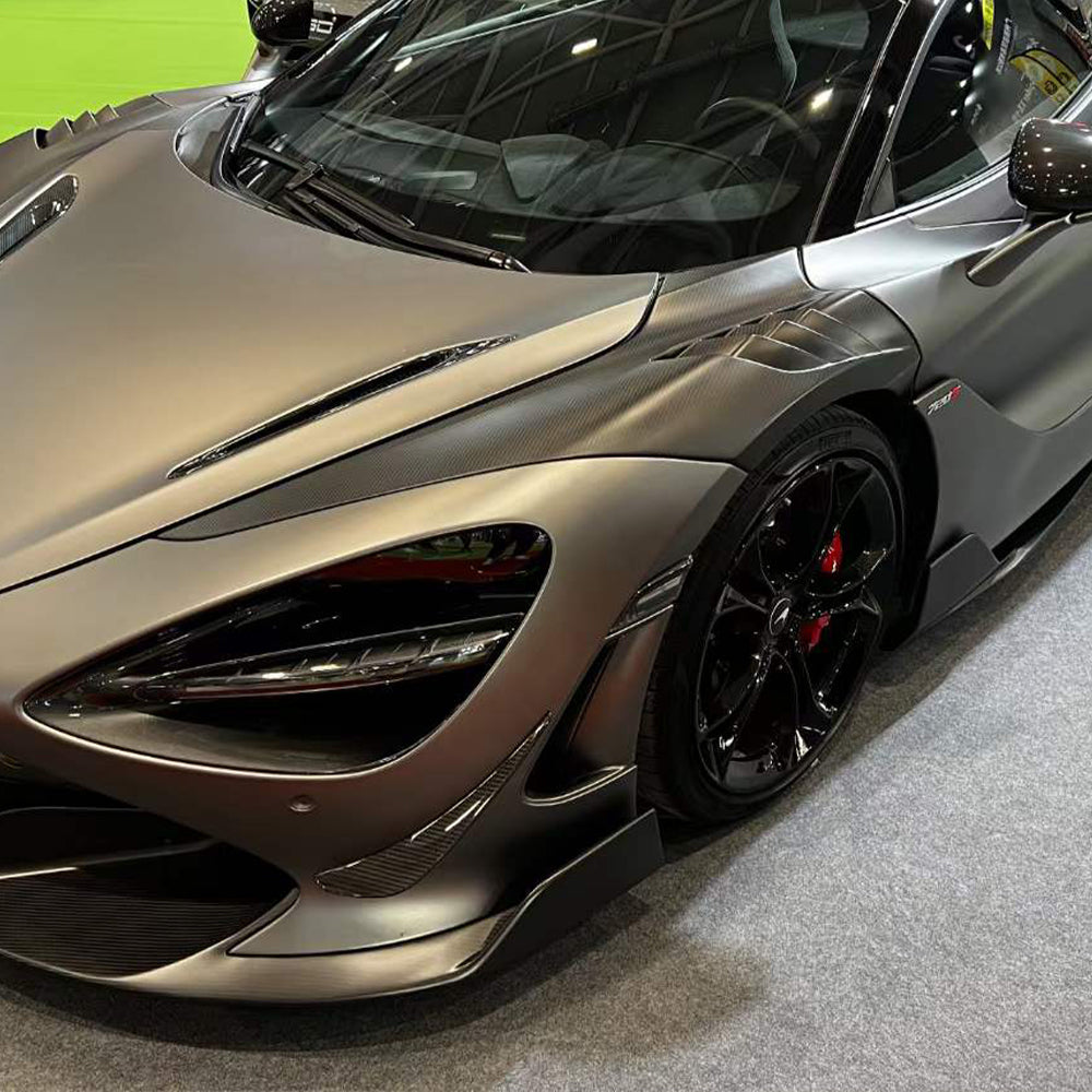 McLaren 720S Dry carbon fiber SRY style Front bumper wind Side