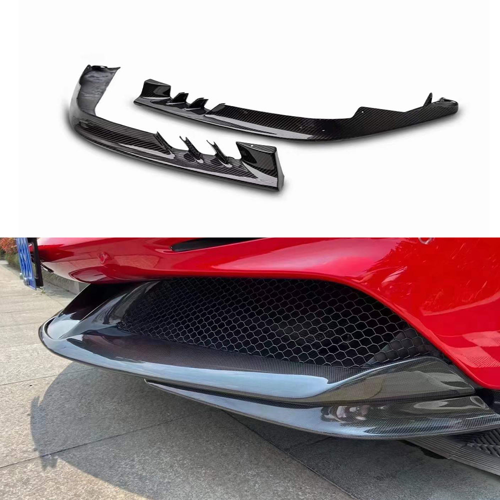 Ferrari SF90 Dry carbon fiber OEM Front Lips
