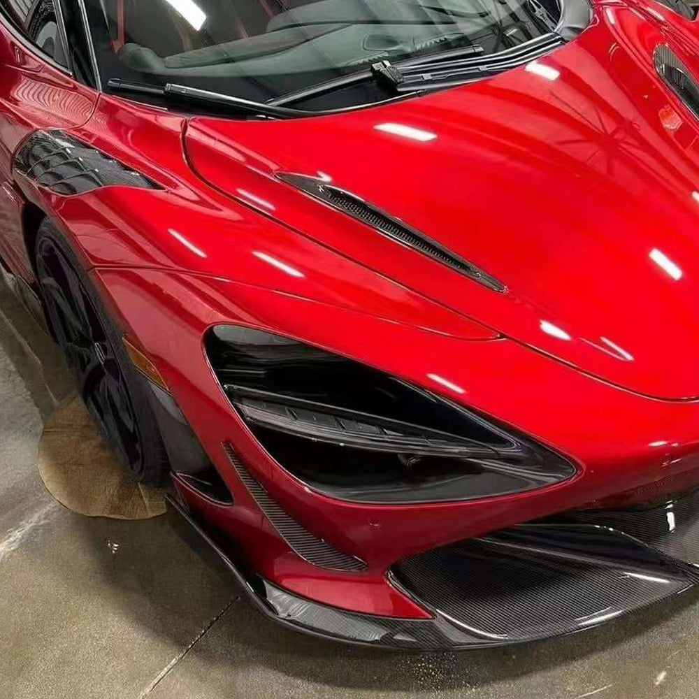 McLaren 720S Dry carbon fiber SRY style Front bumper wind Side