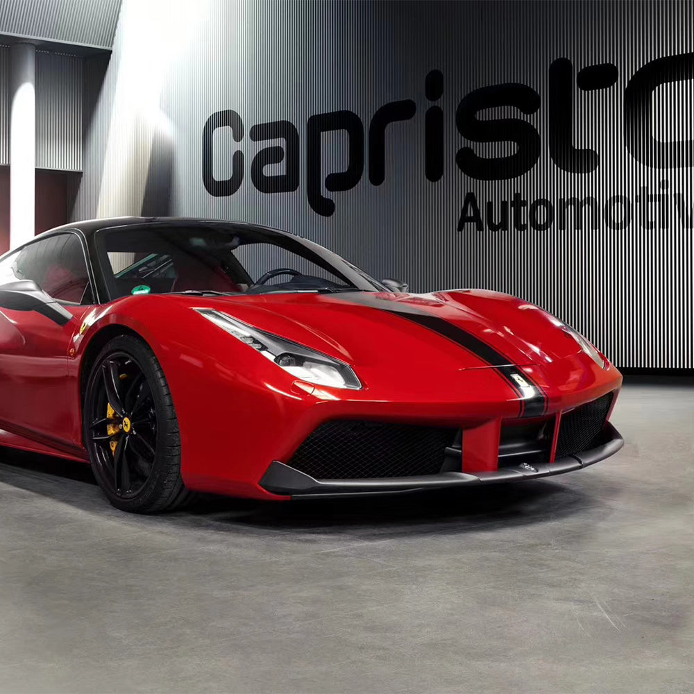 Ferrari 488 SC Dry carbon fiber Front Lip
