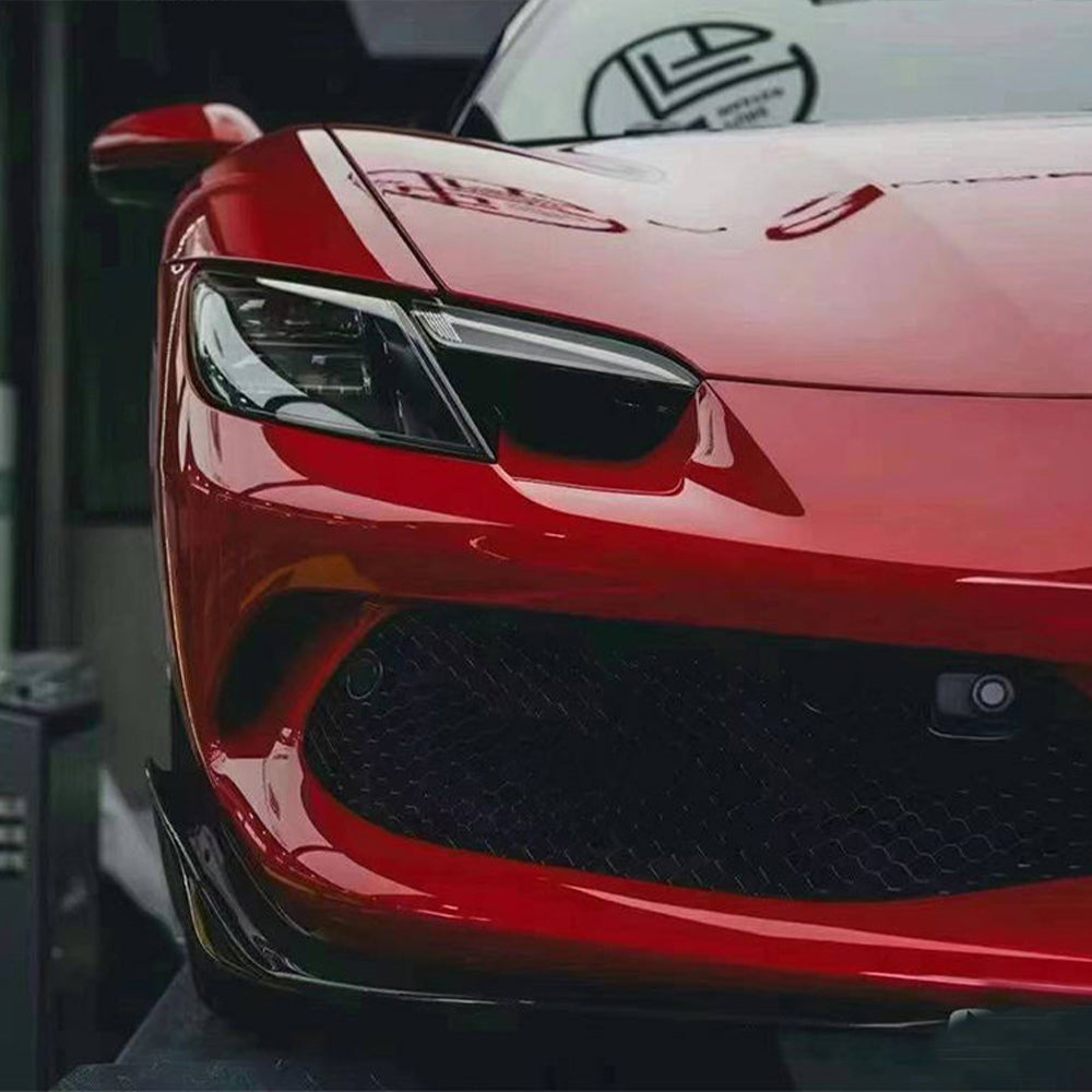 Ferrari 296 dry carbon fiber Front Lip