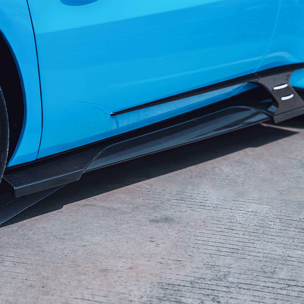 Ferrari 296 Dry carbon fiber Lower Side Skirts