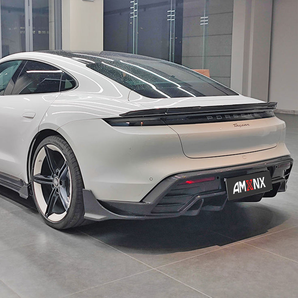Porsche Taycan Dry carbon fiber Rear Lip
