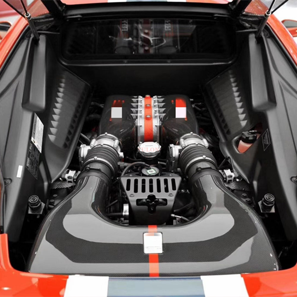 Ferrari F8 Dry carbon fiber Engine Bay Cover