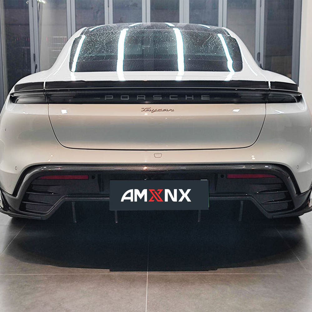 Porsche Taycan Dry carbon fiber Rear Lip