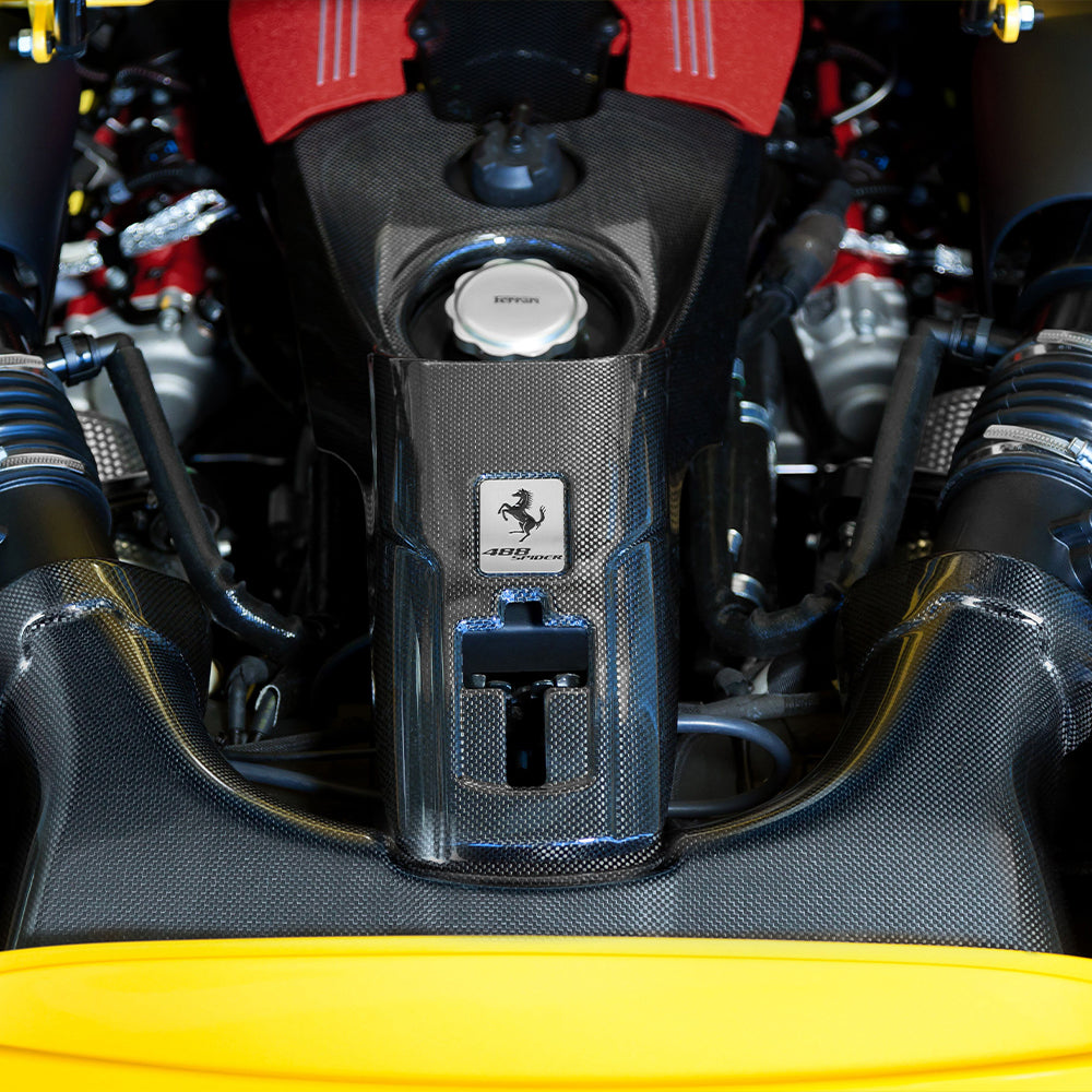 Ferrari 488 SC Dry carbon fiber Engine Cover
