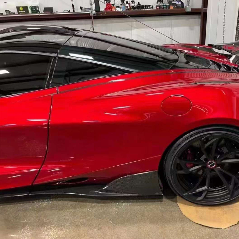 McLaren 720S Dry carbon fiber SRY style side skirts