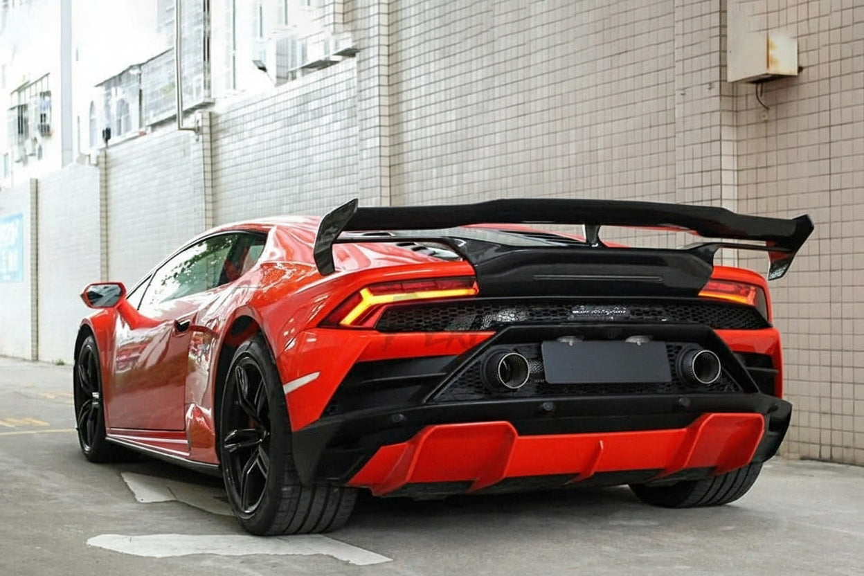 Lamborghini Huracán EVO Dry carbon fiber SV-style Rear Wing