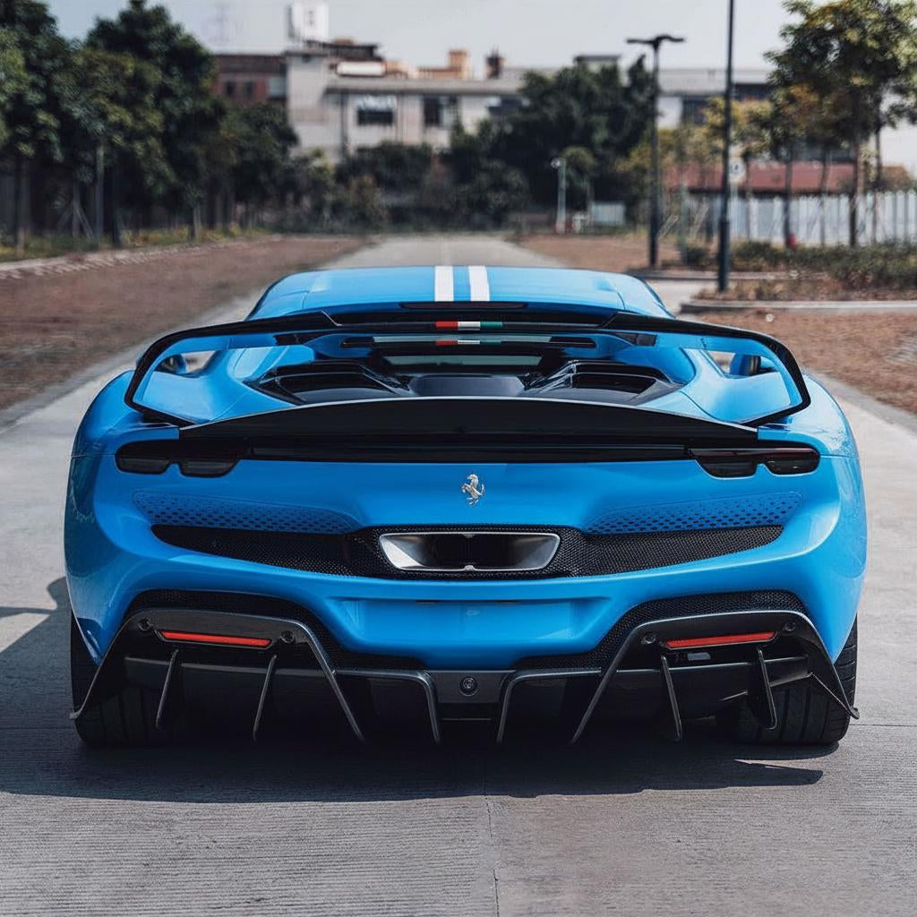 Ferrari 296 Dry carbon fiber Diffuser