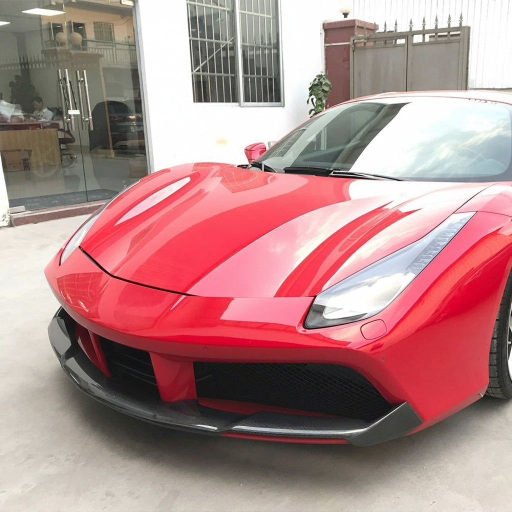 Ferrari 488 SN Dry carbon fiber Front Lip
