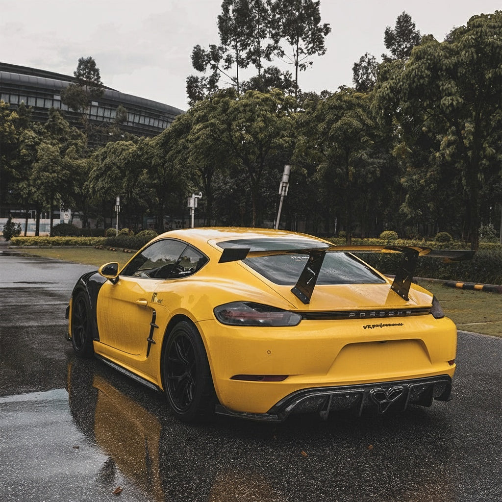 Porsche 718 Boxter/Cayman Dry carbon fiber Rear Spoiler Wing