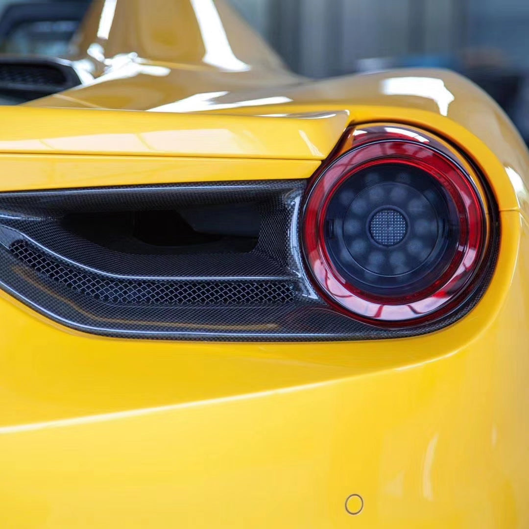 Ferrari 488 SC Dry carbon fiber Taillight Cover