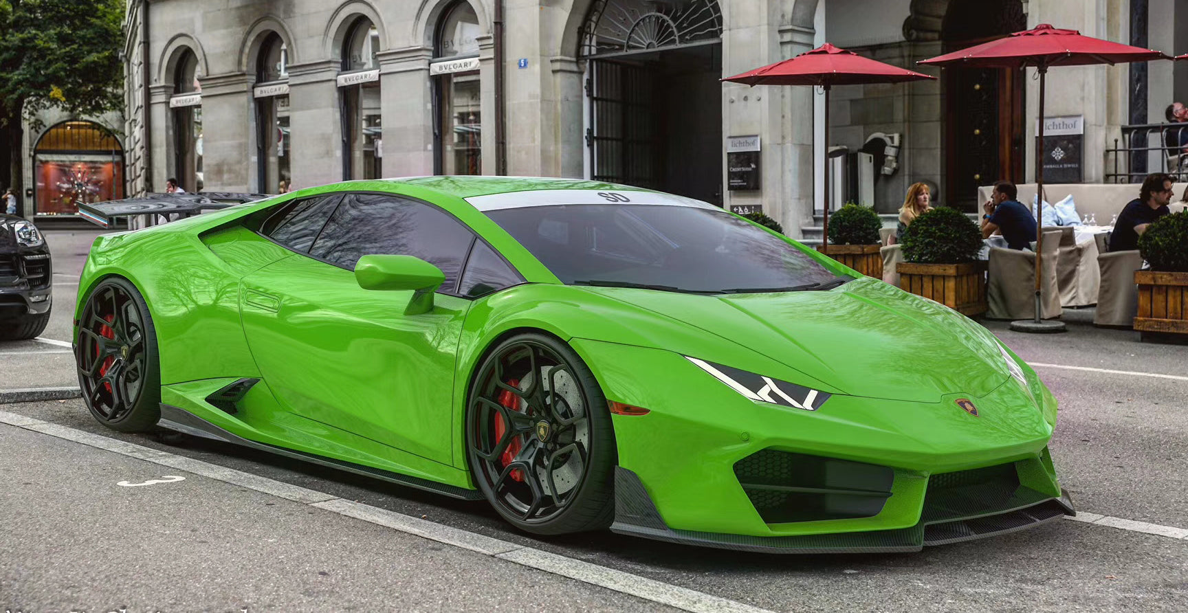 Lamborghini LP580 Dry carbon fiber SD-style front lip