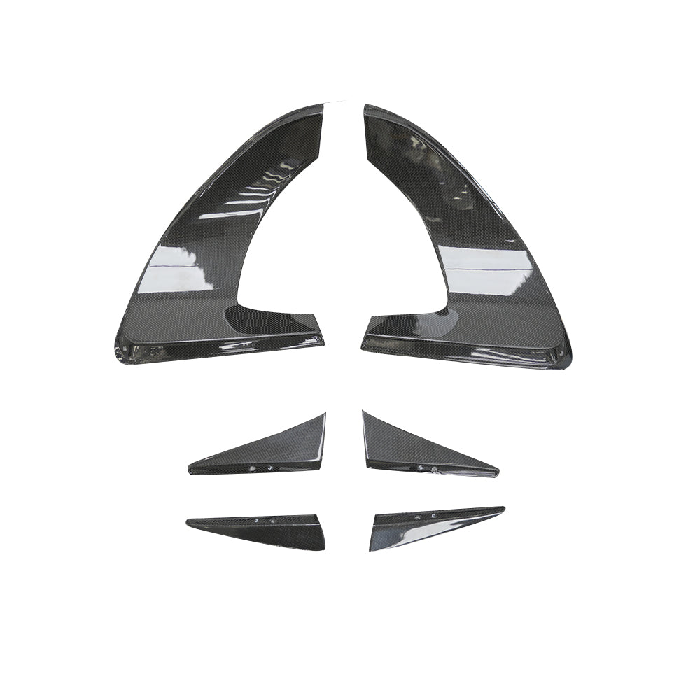 Ferrari 296 Dry carbon fiber Rear Fender Trim