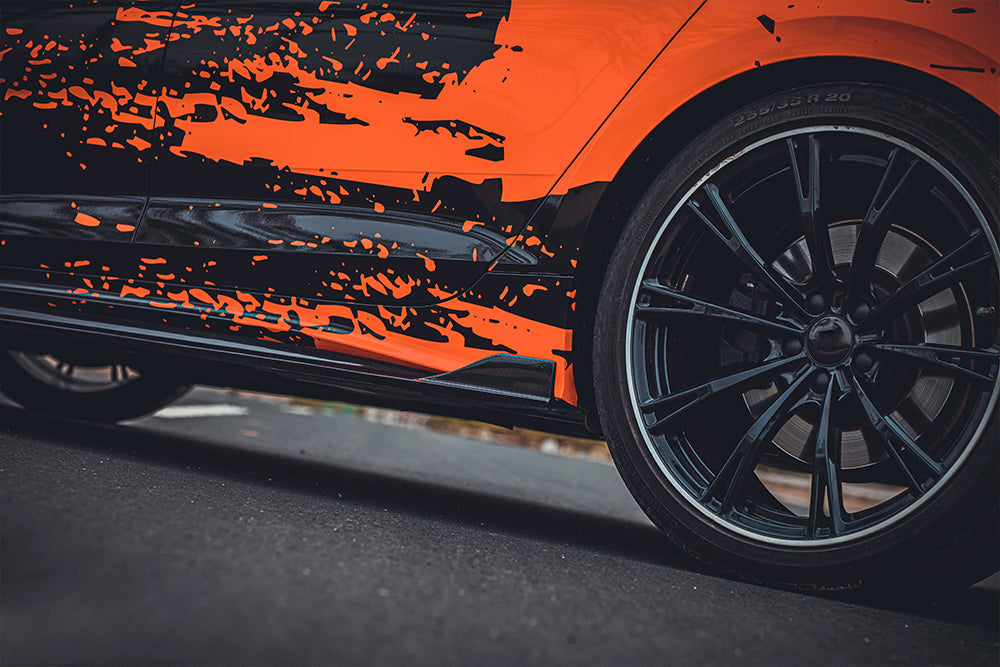 AUDI A5/S5 B9 PA Dry carbon fiber Side Skirts