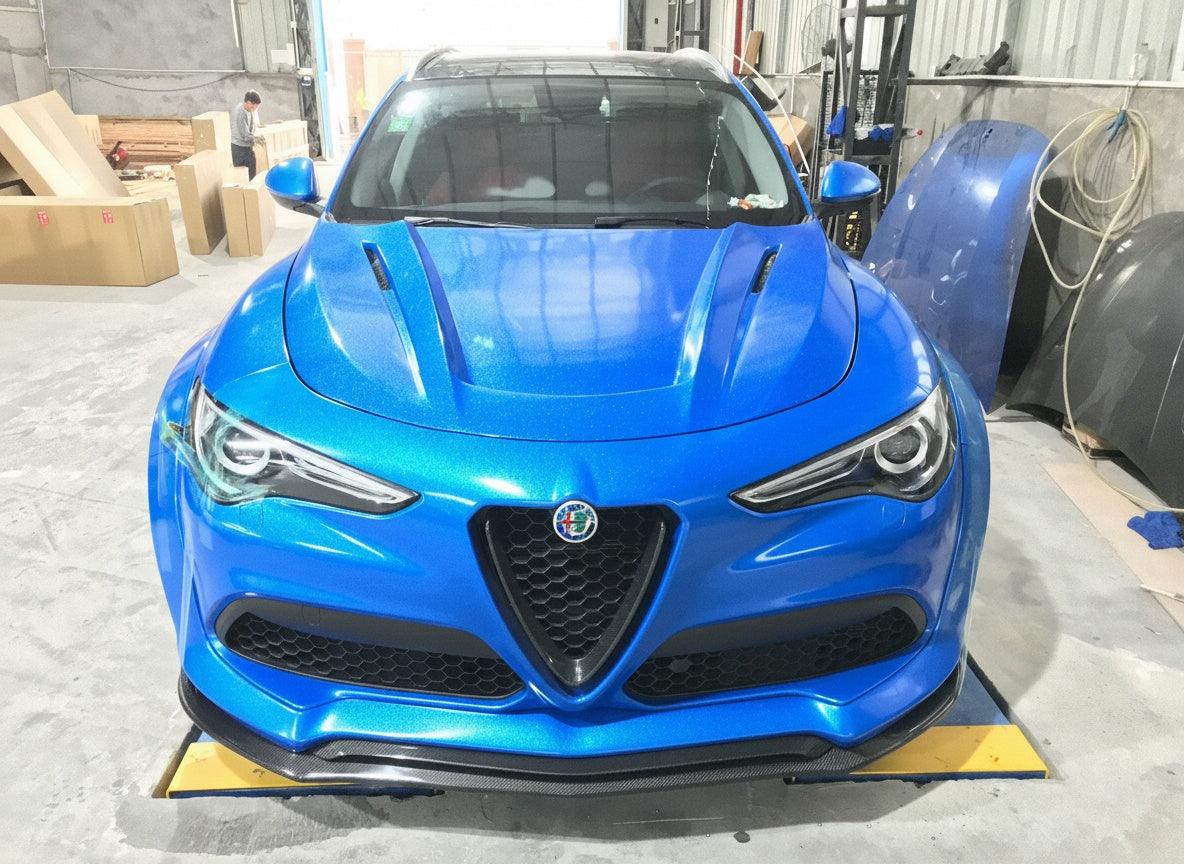 Alfa Romeo Stelvio Dry carbon fiber Hood
