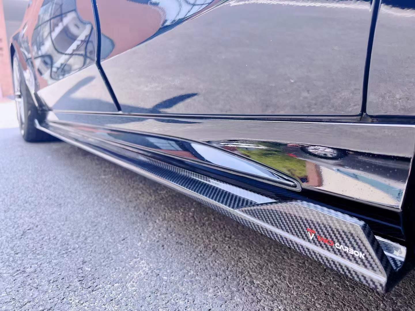 Mercedes-Benz C63 W205 AMG Dry carbon fiber Side Skirts