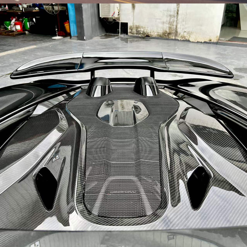 McLaren 540C/570S/570GT Dry carbon fiber Rear Hood For Upgraded 600LT