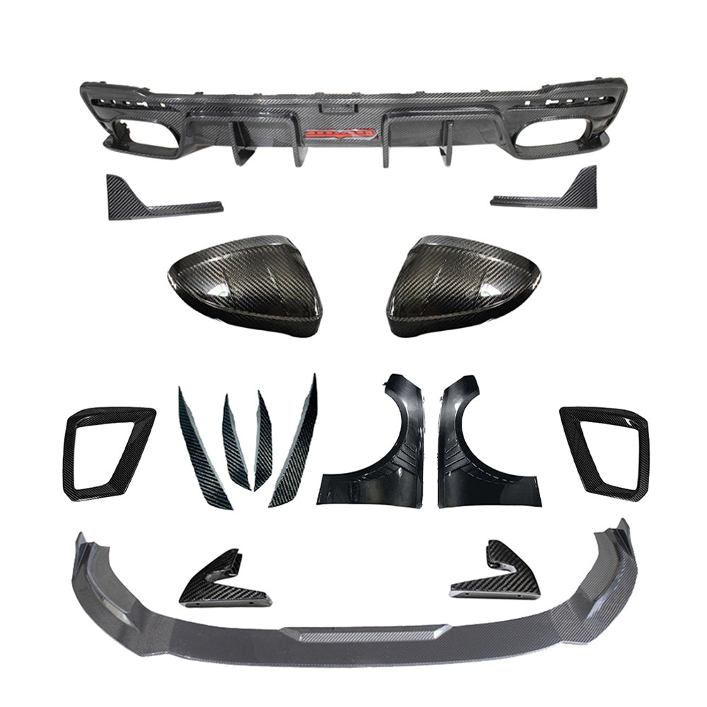 Audi S4/A4 B9 PA Dry carbon fiber Front Lip