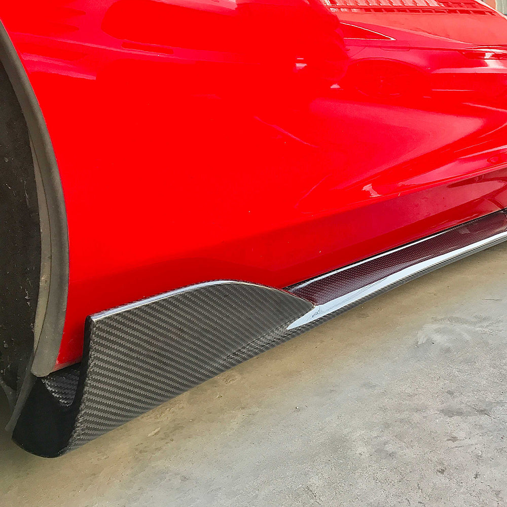 McLaren 540C/570S/570GT Dry carbon fiber Side skirts For Upgraded 600LT