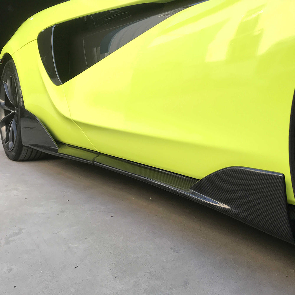 McLaren 540C/570S/570GT Dry carbon fiber Side skirts For Upgraded 600LT