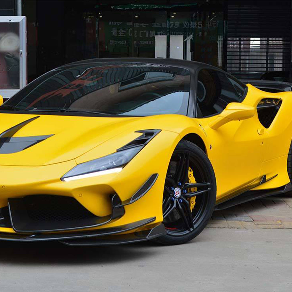 Ferrari F8 Dry carbon fiber Front Air Knives