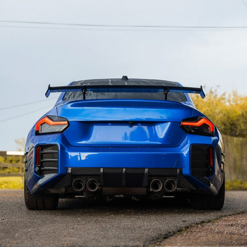 BMW M2 G87 Dry carbon fiber Rear Bumper Trim