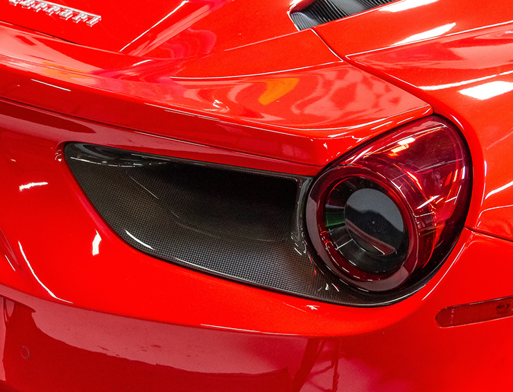 Ferrari 488 SN Dry carbon fiber Taillights Cover